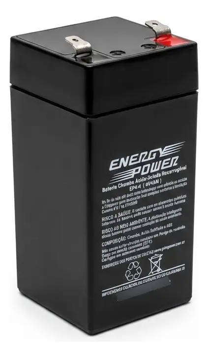 Bateria Selada 4V 4Ah Energy Power para Balanças e Automação